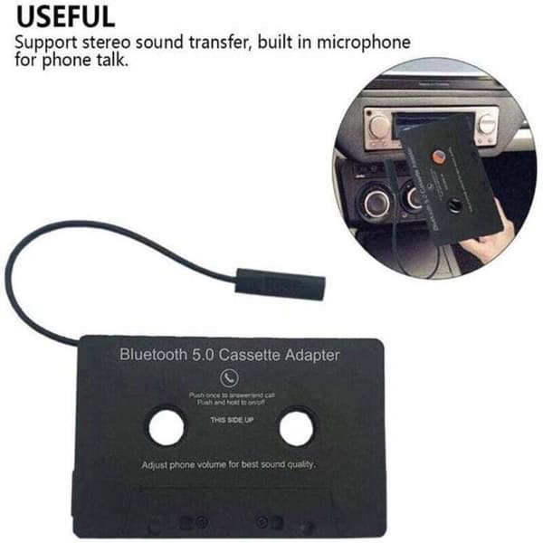 Bluetooth 5.0 Gammeldags Kassette Konverter Bil Kassetteafspiller MP3 Bluetooth Håndfri Telefoni Optagelse