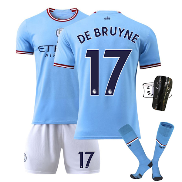 2223 Manchester City Hemma Barn Fotbollströjor Nr.17 K 20 20