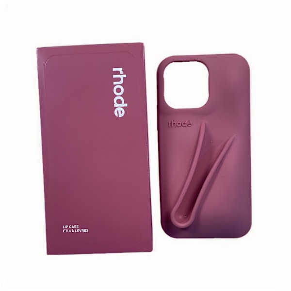 Rhode 2-i-1 Silikoneetui med Lipgloss Holder til iPhone i 9 Farver, Salty Tan salty tan iphone16Pro