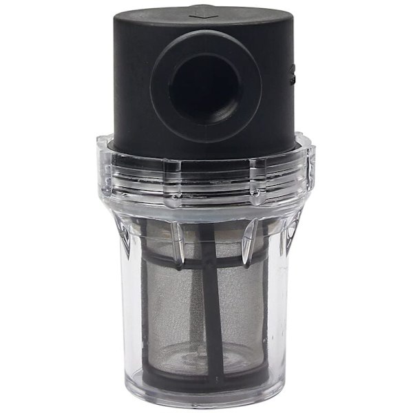 Pipelinefilter, 1/2\" vandpumpefilter med 80mesh rustfrit stålskærm, inline meshfilter til havevanding