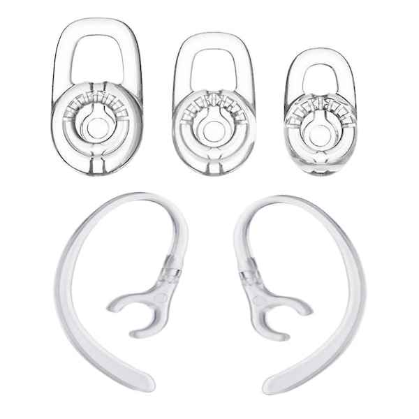 10x Silikone ørepropper med 360 graders roterende ørekrog til Plantronics M70