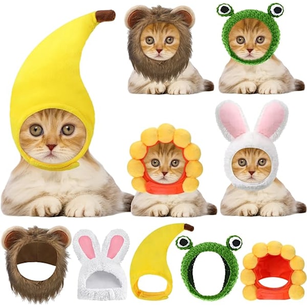 /#/En bananformad katthatt som kan användas för/#/