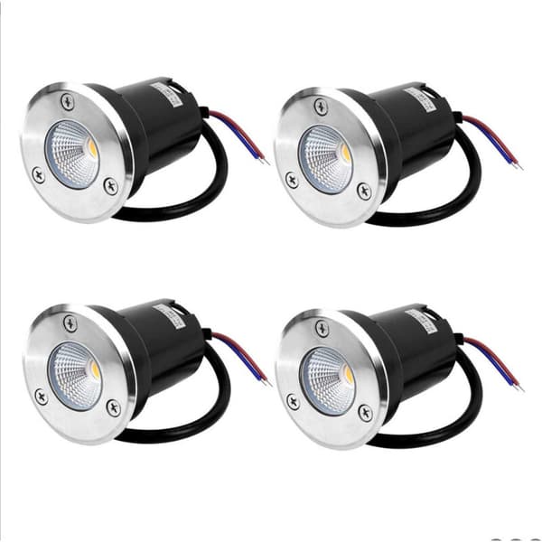 4W/5W LED Innfelt Gulvlys for Utendørs, Rustfritt Stål, Hvit, Bæreevne 800kg, 12V-24V DC, Rustsikker