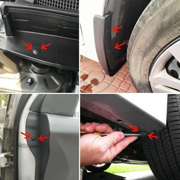 190 st Bilfäste Clips Plastnit Retainer Blandade Storlekar för Dörrpanel Stötfångare