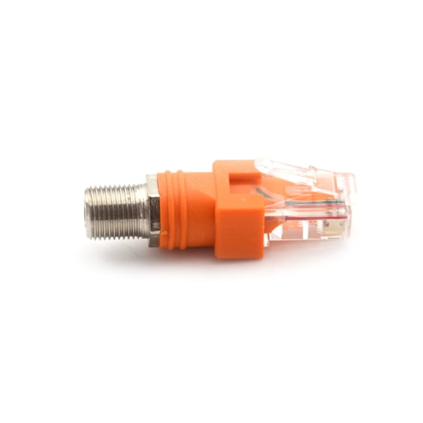 Ny F-hona till RJ45-hane koaxial coax fatkopplingsadapter R
