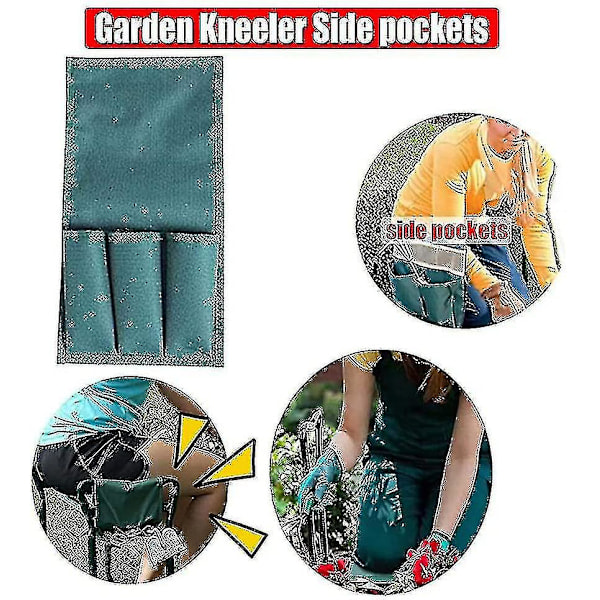 2-pack trädgårdsstol sidoficka verktygshållare för trädgårdsbänk, svart black big