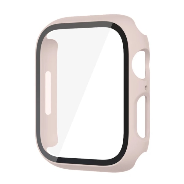 Glas+ Cover För Apple Watch case 9 8 7 6 SE 5 iWatch Tillbehör Skärmskydd Apple Watch Series 45mm 41mm 44mm 40mm 42mm 38mm rosa sand pink sand