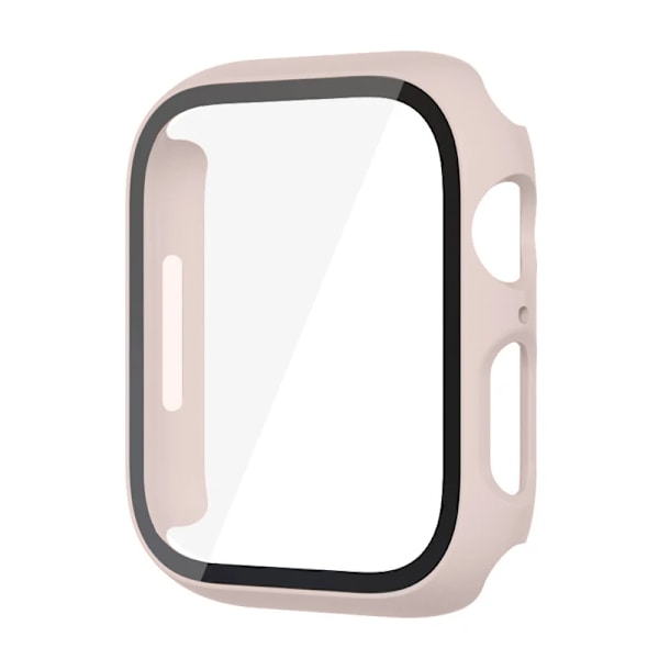 Skærmbeskyttelse i glas, kompatibel med Apple Watch Series 9/8/7/6/SE/5, 45 mm/44 mm/42 mm (lyserød sand) pink sand 44mm series 654SE