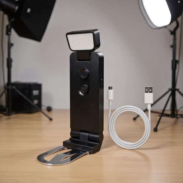Clip-on læselampe genopladelig 500mAh Mini USB C boglampe med 6 lysstyrkeniveauer 3 farver 45 min timer til studerende seng studie rejse sort