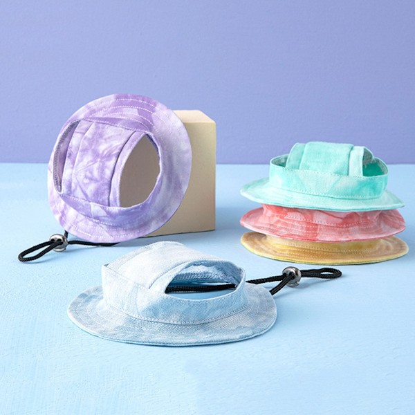 Hundesolhat Justerbar Hund Udendørs Sport UV-beskyttelse Hat kasket qd bedst Lyseblå L Light blue L