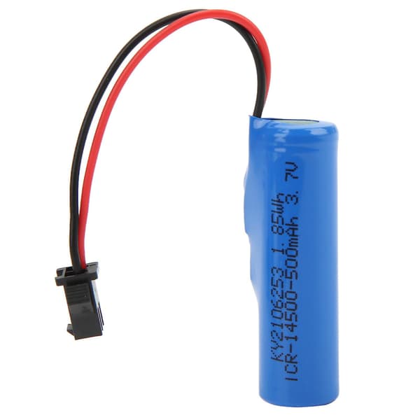 3.7V 500mAh Litiumbatteri Simuleret RC-Båd Legetøjsbatteri USB-Opladningskabel RC-Bådtilbehør til Flytec V005