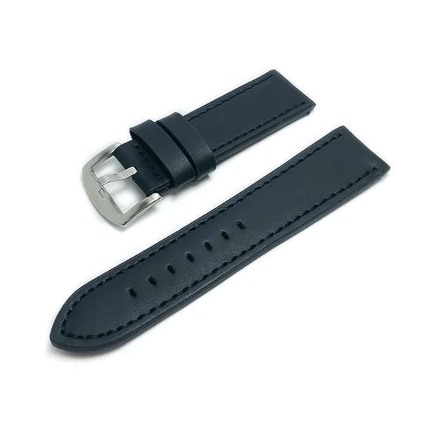 Urrem Læder Robust 20 mm - Flere farver Black Black