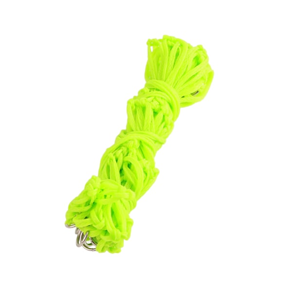 Medelstark hållbar nylon Slow feed foder nätpåse med silverförzinkad svetsjärn Ring grön