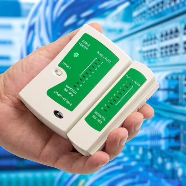 netværkskabeltester til RJ45 og RJ11 kabler