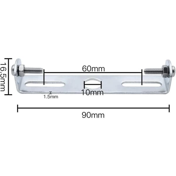 4 stk. 90 mm loftlysfæstebeslag - Kompatible med Philips, Braun - Pendellamper tilbehør