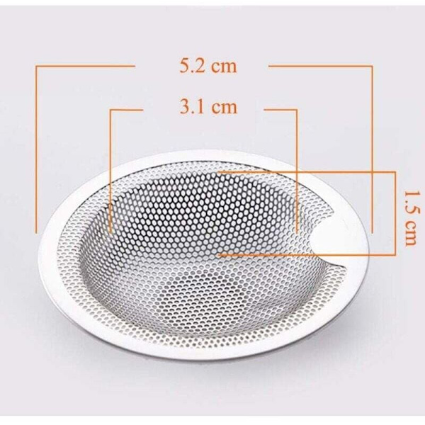 Vaskesier i rustfrit stål, sæt med to (5 CM)