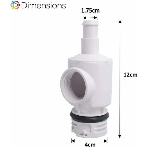 Hurtig afbryderadapter til Polaris 180 280 380 poolrenser sort