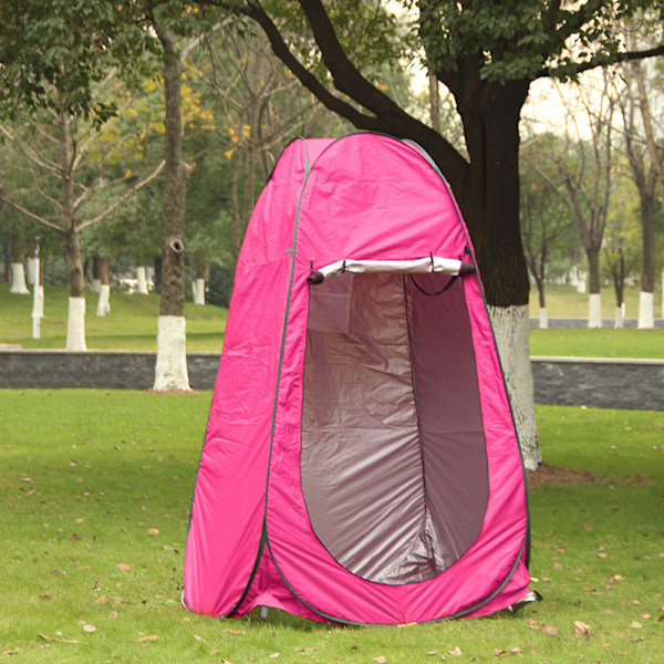 Udendørs badetelt, bade- og omklædningstelt, bruser, mobilt toilettelt, gratis campingtoilettelt rose Red 1.5*1.5*1.9m