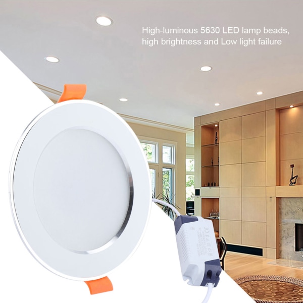AC85-265V 9W LED-loftlampe med menneskelig kropsbevægelsessensor induktionsdownlight