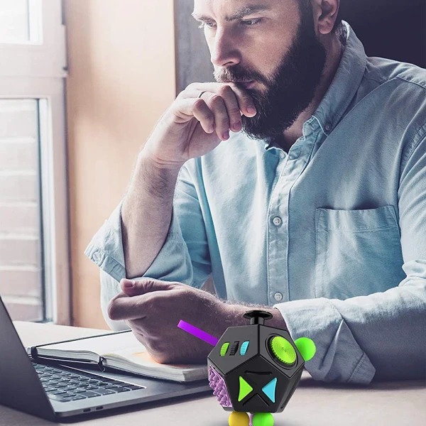 Anti-Stress Depression Cube Legetøj til Angstlindring - Leksak C3 fresh purple