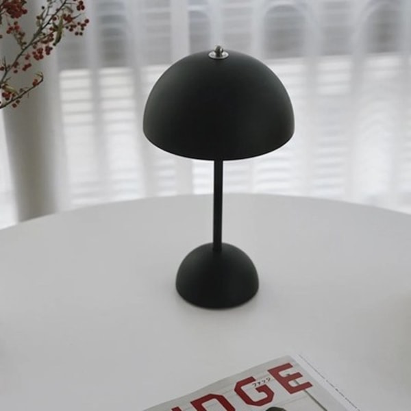 2023 Ny dansk blomknopp bordslampa retro bordslampa amerikansk bordslampa uppladdningsbar bordslampa touch nordisk dekorativ bordslampa warm light Large reddish brown