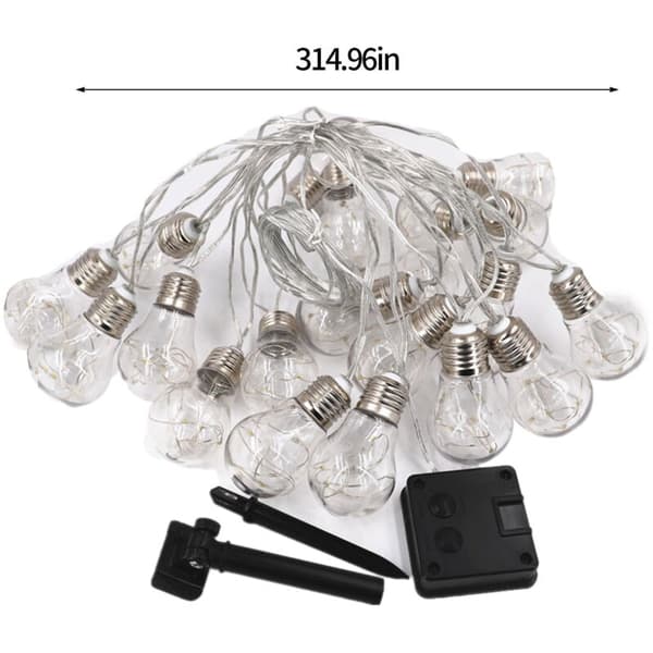 Solar LED Filament Lyslenke for Uteplass og Hage