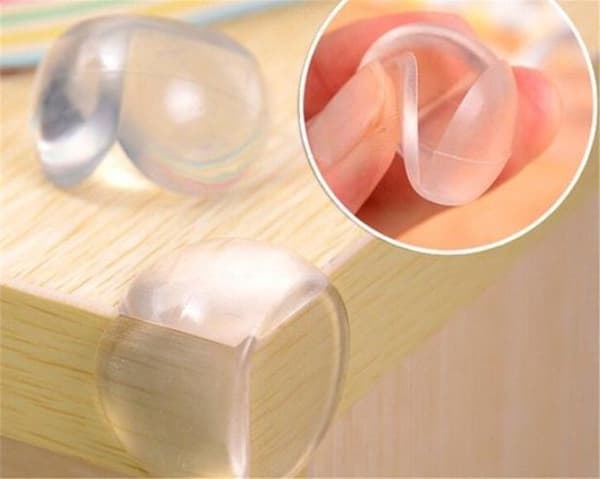 12 transparenta silikonhörnskydd – för baby, barn, bordshörn, optimalt skydd