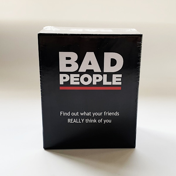 BADPEOPLE paha peli täysi englanninkielinen korttipeli perheen ja ystävien lautapeli bad basic version