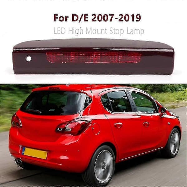 LED-bakljus för hög montering, 3:e bakljus för Corsa D/E Opel, tredje bromsljus 13188045 1222