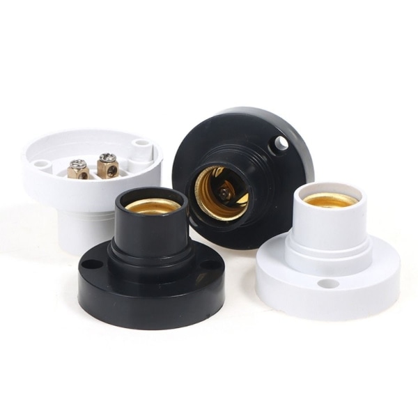 E14 Lampholder Fatning SVART sort black