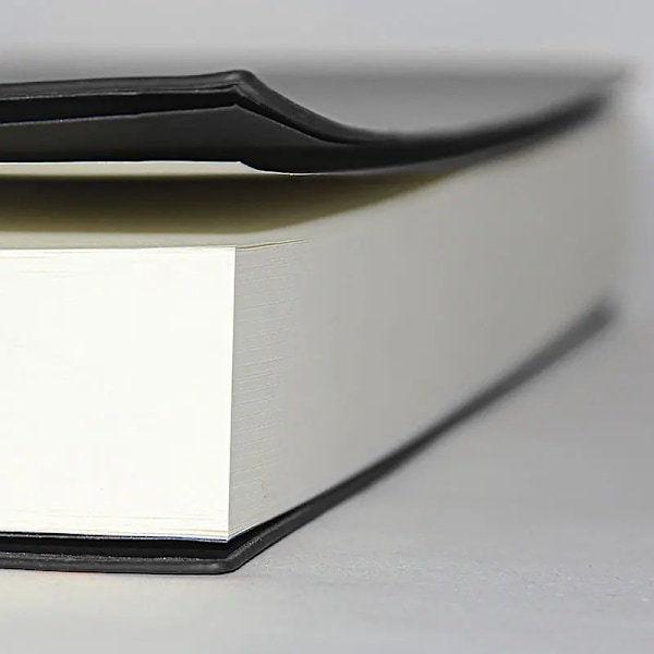 A4 A6-notatbok Fortykket stor notatbok Mykt skinn Ultratykk horisontal linje/tom dagboknotatbok 416 sider/200 sider A4 400 A4 400pages Blank pages