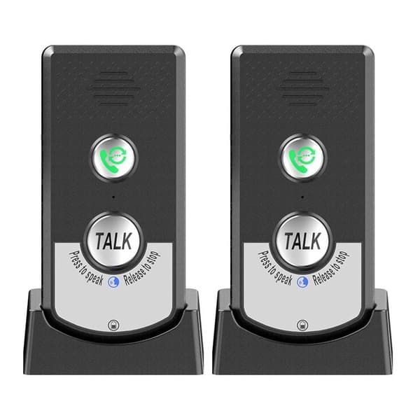 2-pakning trådløs intercom, langtrekkende bærbar intercom for eldre, rom-til-rom-kommunikasjon, ringeklokke, kompatibel med Philips