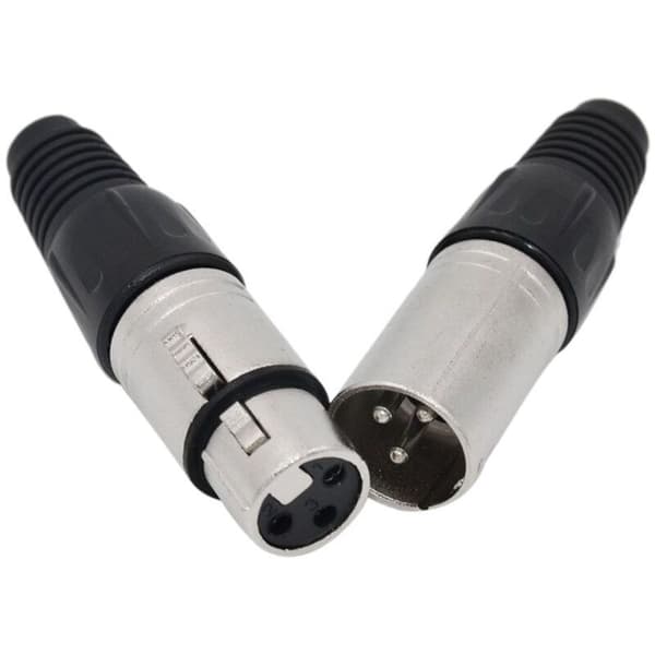 10 stk. XLR 3-benet 5 han mikrofonstik lydstik loddekonnektor