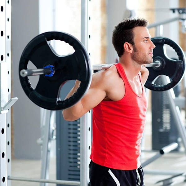 2 st Gym Barbell Clamps Snabbkoppling Barbell Krageklämmor för