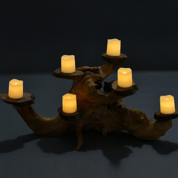 24-pack flamlösa votivljus, flimrande LED-värmeljus, varmvitt