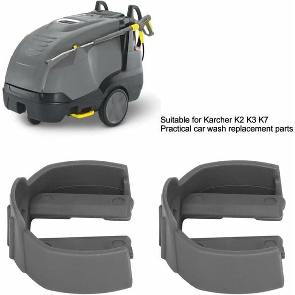 2 stk. Quick Connect C-clips, erstatningstrykrenserudløser til Karcher K2 K3 K7, kompatibel med Karcher (grå)