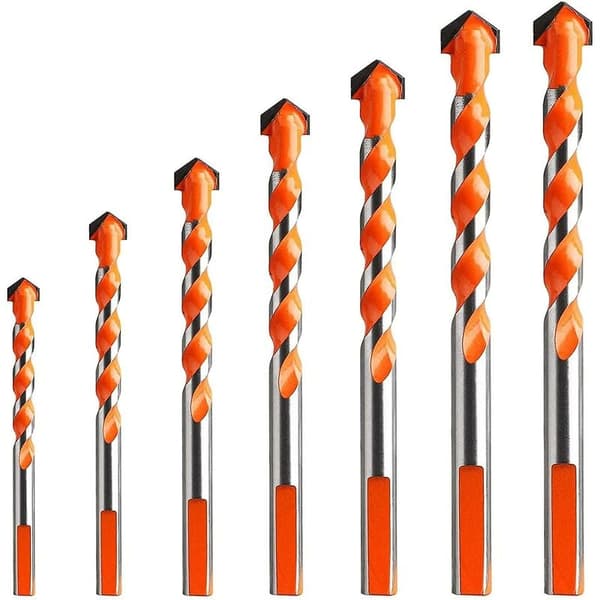 Wolframcarbid bor til multi-materiale 7 stk. 3-12mm