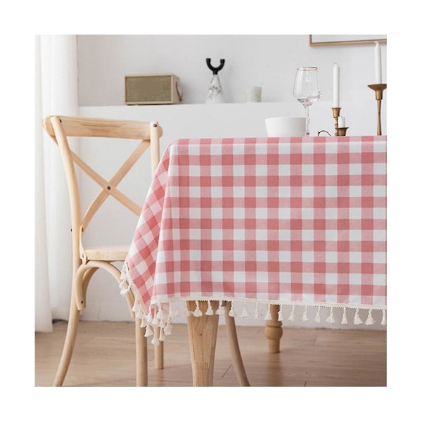 Rosa flickaktig duk Vattentät duk Bordsduk Kaffe Bröllopsdekoration Bordsduk Söt (120x170cm)