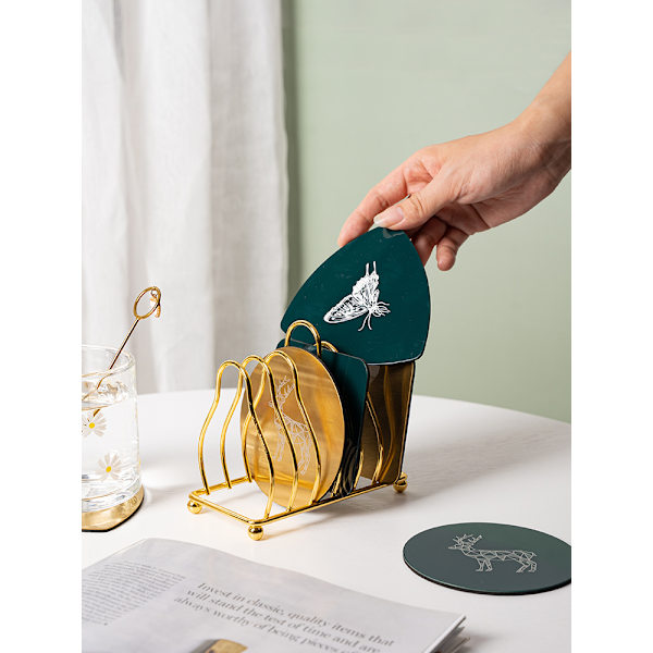 Lys luksus stil underlag oppbevaringsstativ hylle te underlag holder hylle isolasjonspute gryteholder kjøkken smidd jern bestikkstativ small 1pc