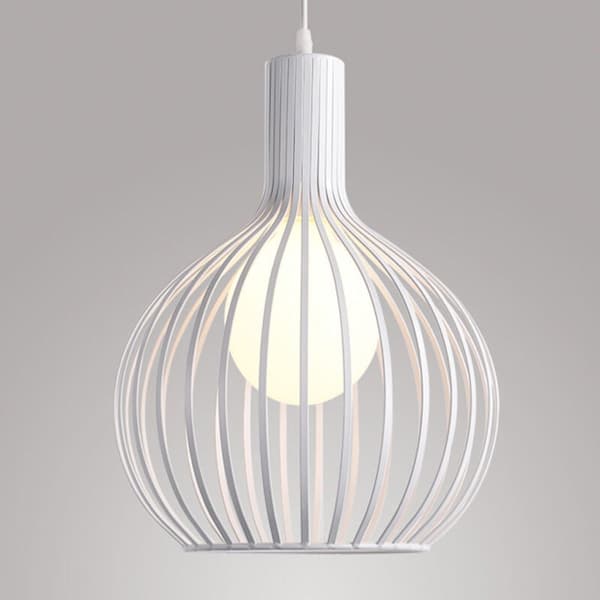 Modern Metallbur Taklampa Vasform 20cm Diameter för Sovrum Vardagsrum Kök Matsal Restaurang