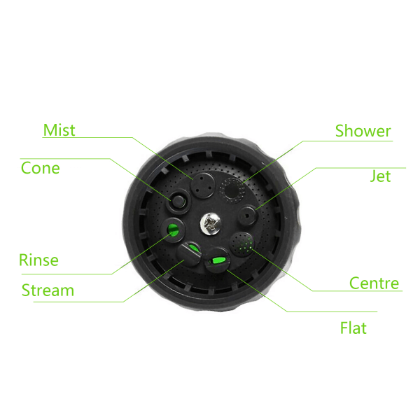 Vandslange Mundstykke Bilvask Have Højtrykssprinkler Fo grøn one size