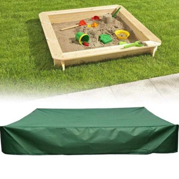 Sandkassens cover Vandtæt Støvtæt UV-beskyttelse Firkant cover med snøre til sandkasse, legetøj og møbler db Sort 180*180cm Black 180*180cm