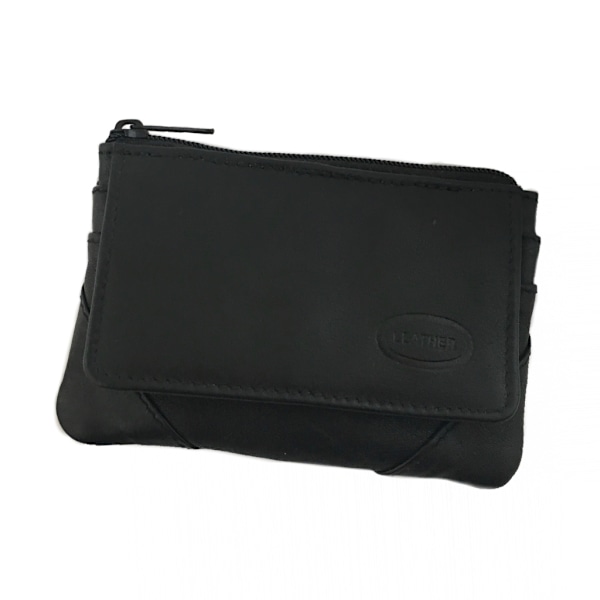 Musta nahkalompakko Black one size
