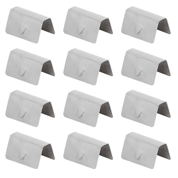 8/12 kpl Auton tuulilasin sadeohjain kanava Ruostumaton teräs Kiinnitysklipsit Sopii Heko G3 12 kpl 12pcs