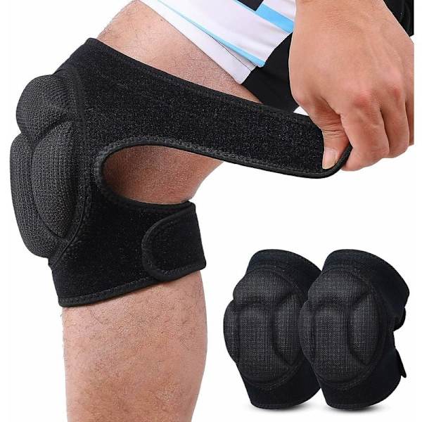2 st Knäskydd, Anti-kollision Tjockt Svamp Knästöd för Trädgårdsarbete, Arbete, Jogging, Mountainbike