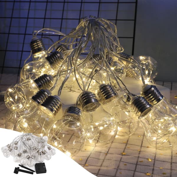 Solar LED Filament Lyslenke for Uteplass og Hage