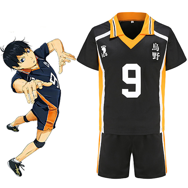 Anime Haikyuu Cosplay-asu Karasuno High Schoolin lentopallokerhon Hinata Shyouyoun urheiluasu Pusero Yhtenäinen sarja HS