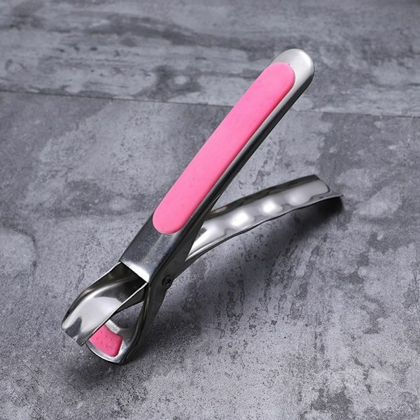 2 stk. Anti-skoldning Tang Pan Gripper Pot Clip Skål Clip Sort til Air Fryer Camping Værktøj