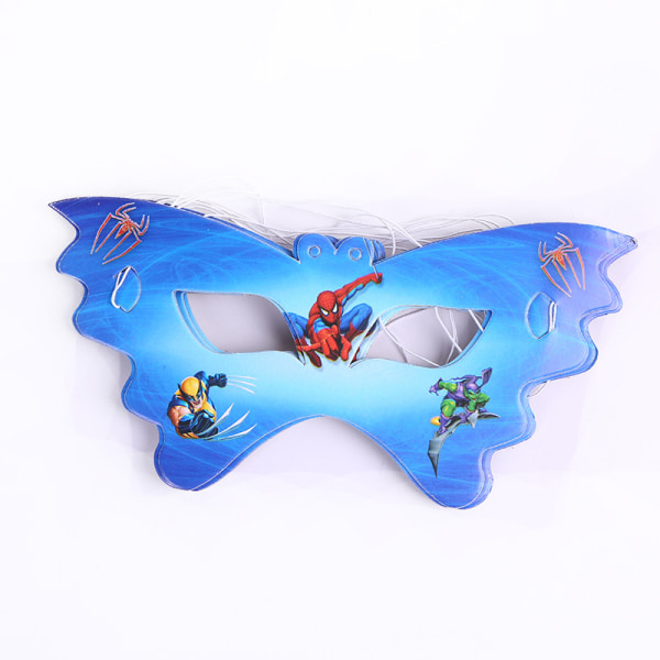 Hämähäkkimies-teema syntymäpäiväjuhlan koristetarvikkeet Poikien lahja Hämähäkkimies-naamio 10 kpl Spider-Man Mask 10pcs