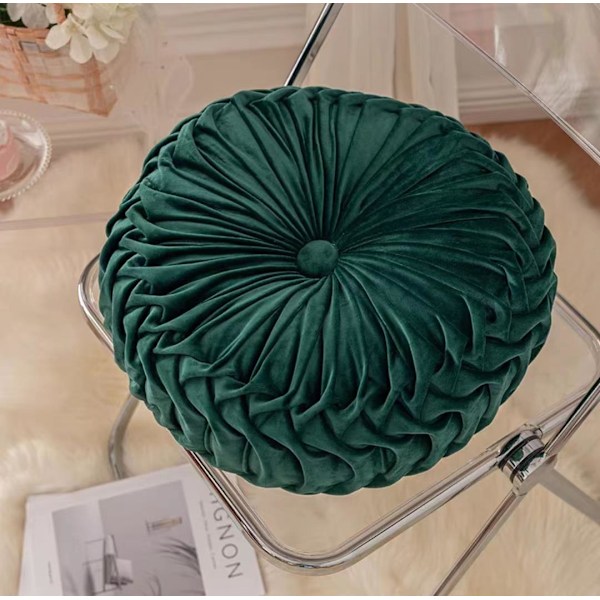 ins gresskar pute rund pute sittepute midjepute stue sofa homestay plissert hjul futon pute Red Bean Paste 41*41cm